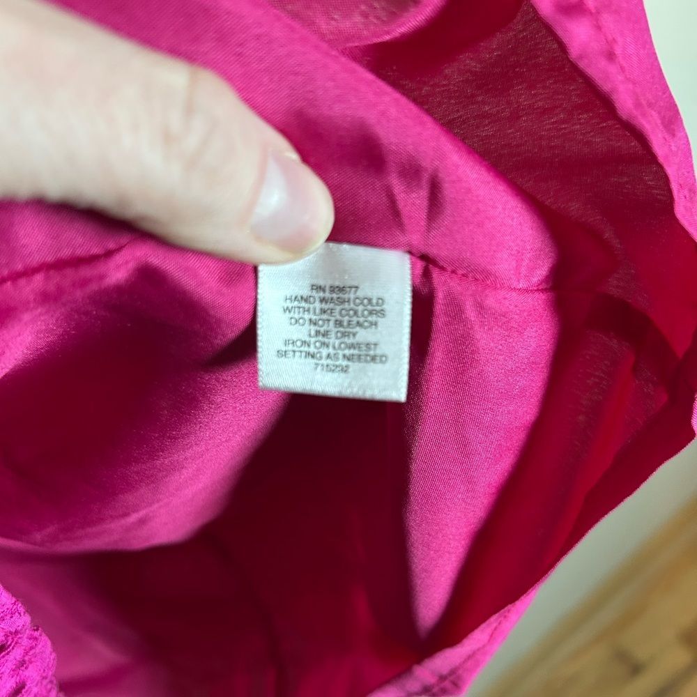 NWT Liz Claiborne eyelet dress pink, sleeveless, knee-length dress size 12 - Picture 7 of 11